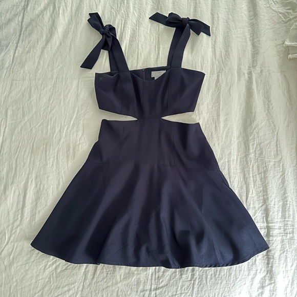 Finders Keepers Navy Mini Dress - Picture 2 of 6